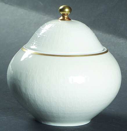 Motif Gold Band Sugar Bowl & Lid