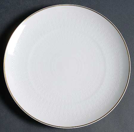 Motif Gold Band Dinner Plate