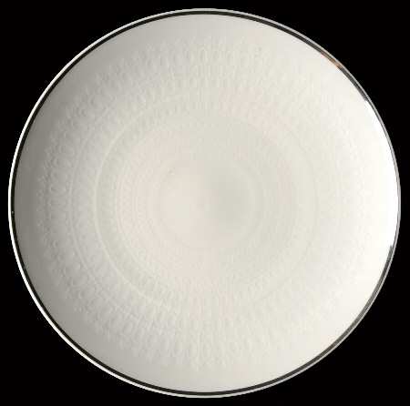 Motif Platinum Band Salad Plate