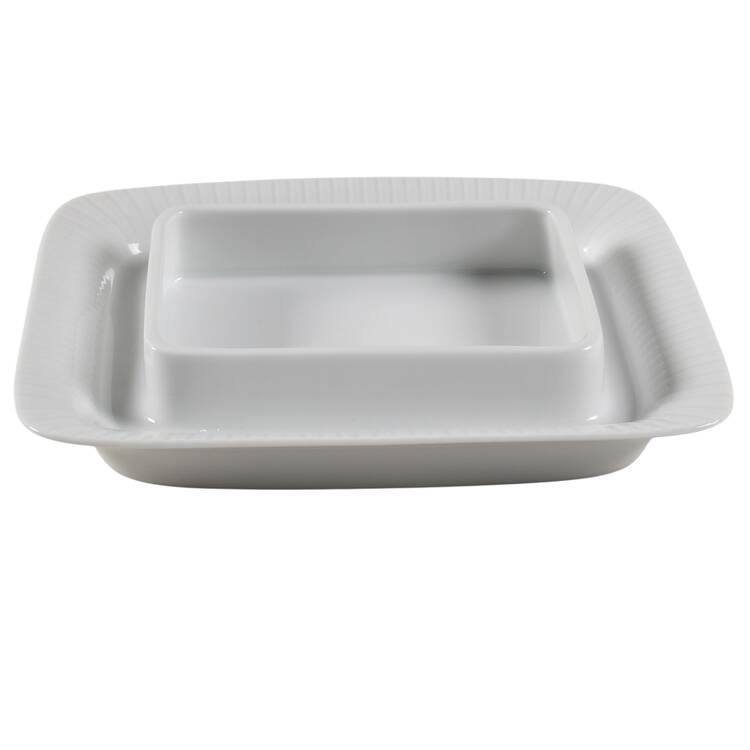 Modulation White Square Butter No Lid