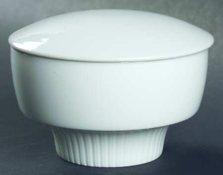 Modulation White Sugar Bowl & Lid
