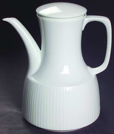 Modulation White Coffee Pot & Lid
