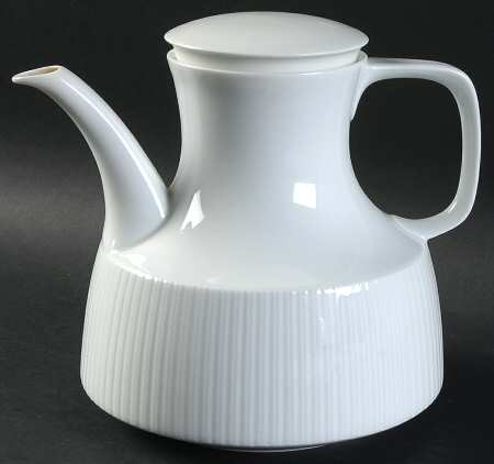 Modulation White Teapot & Lid