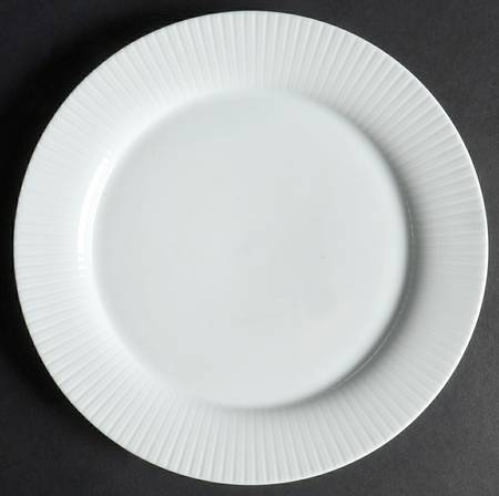 Modulation White Salad Plate