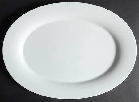 Modulation White 13" Oval Serving Platter