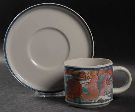 Natura Flat Cup & Saucer Set