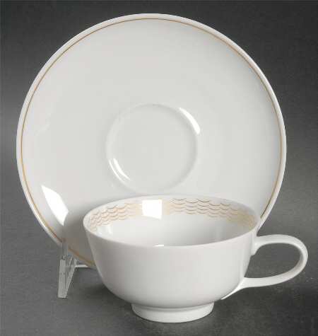 Footed Cup & Saucer Set