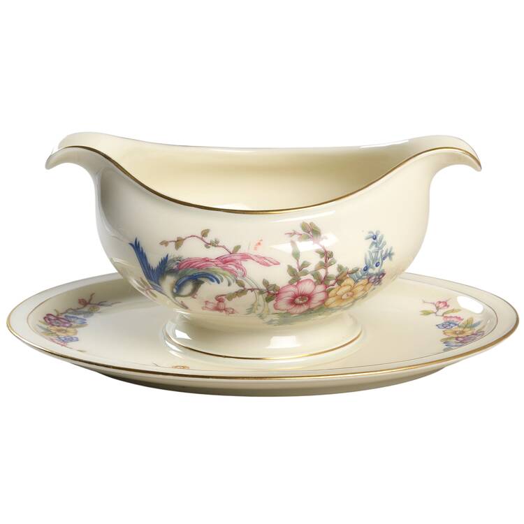 New Phoenix Gravy Boat with Attached Underplate