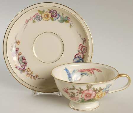 New Phoenix Footed Cup & Saucer Set