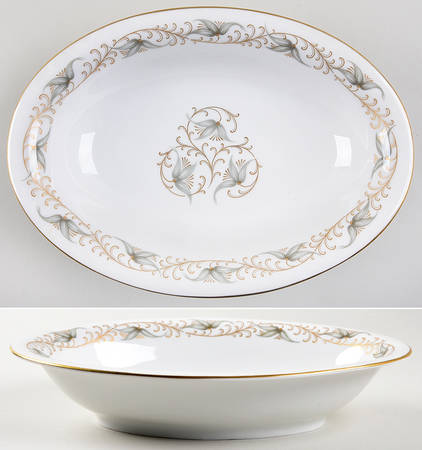 Nocturne 10" Oval Vegetable Bowl