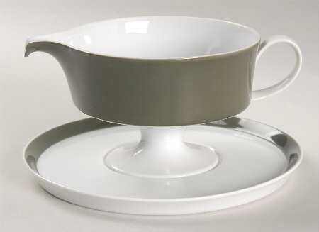 Olive Gravy Boat & Underplate