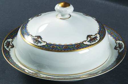 Old Virginia Round Covered Butter