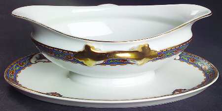 Old Virginia Gravy Boat with Attached Underplate
