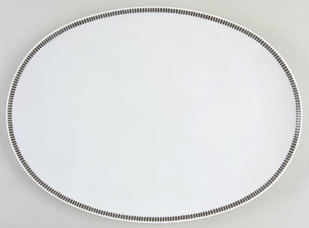 Onyx Grey 15" Oval Serving Platter by Rosenthal - Continental