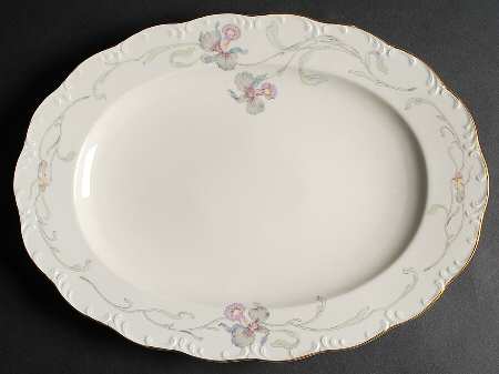 Orchid Blossom 15" Oval Serving Platter