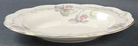 Orchid Blossom Large Rim Soup Bowl