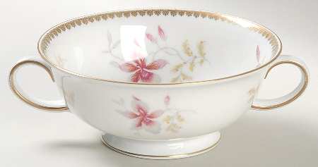 Orchid (Aida) Footed Cream Soup Bowl