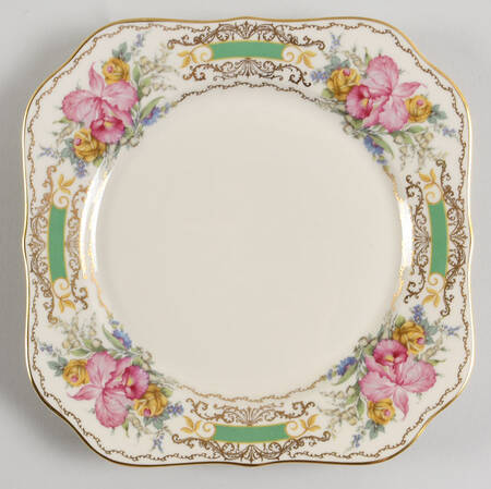 The Orchid (Ivory) Square Salad Plate