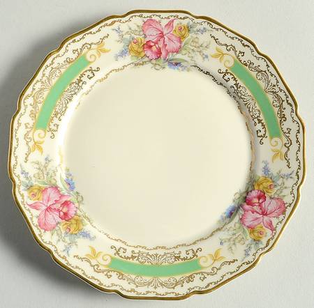 The Orchid (Ivory) Bread & Butter Plate