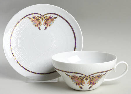 Orchid (Romance) Flat Cup & Saucer Set