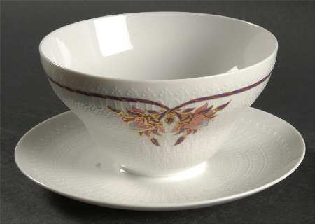Orchid (Romance) Gravy Boat with Attached Underplate