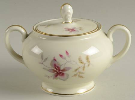 Orchid (Aida, Ivory) Sugar Bowl & Lid