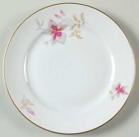 Orchid (Aida, White) Bread & Butter Plate
