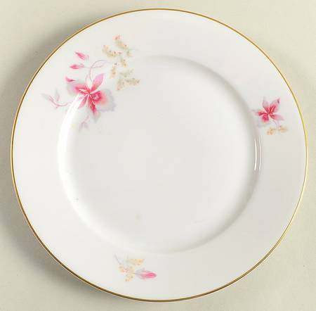 Orchid (Aida, White) Dessert/Pie Plate