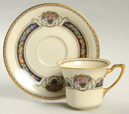 Orelay Flat Demitasse Cup & Saucer Set