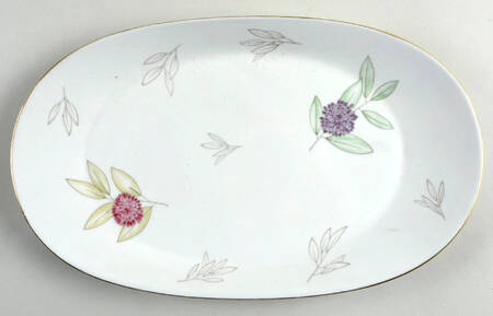 Pariser Herbst White 12" Oval Serving Platter