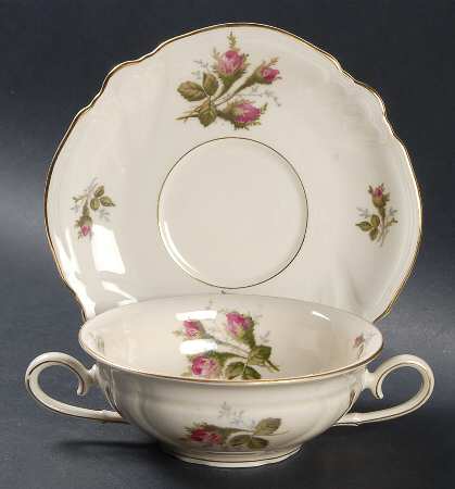Park Lane Flat Cream Soup Bowl & Saucer Set