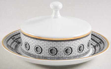 Palladiana Round Covered Butter