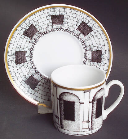 Palladiana Flat Demitasse Cup & Saucer Set