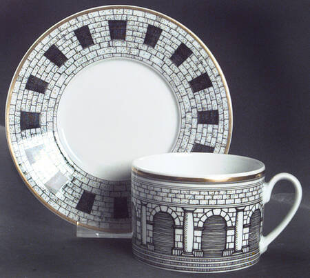 Palladiana Flat Cup & Saucer Set