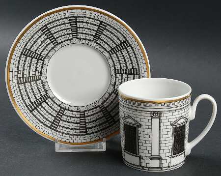 Palladiana Flat Demitasse Cup & Saucer Set