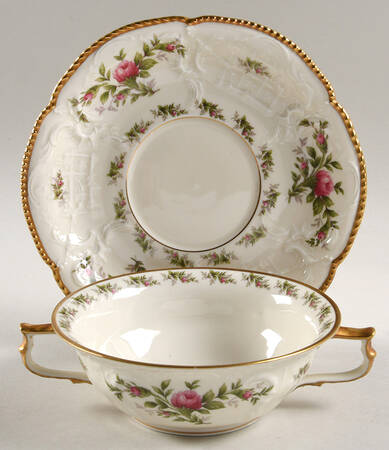 Pastorale Flat Cream Soup Bowl & Saucer Set