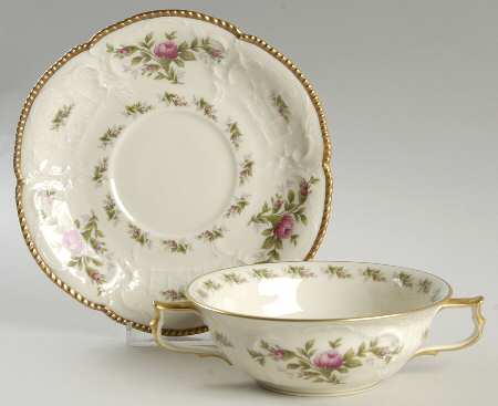 Pastorale Flat Cream Soup Bowl & Saucer Set