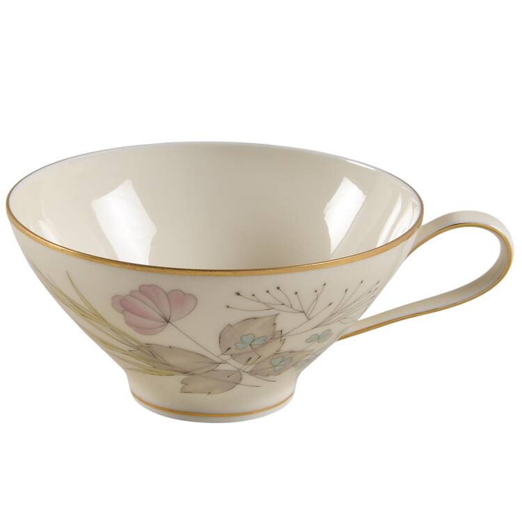 Parisian Spring Ivory (Gold Trim) Flat Cup