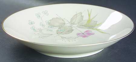 Parisian Spring Ivory (Gold Trim) Coupe Soup Bowl