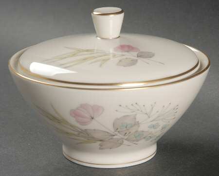 Parisian Spring Ivory (Gold Trim) Sugar Bowl & Lid