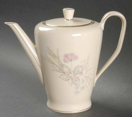 Parisian Spring Ivory (Gold Trim) Small Coffee Pot & Lid