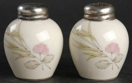 Parisian Spring Ivory (Gold Trim) Salt & Pepper Set