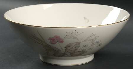 Parisian Spring Ivory (Gold Trim) 10" Large Salad Serving Bowl