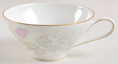 Parisian Spring White (Gold Trim) Flat Cup