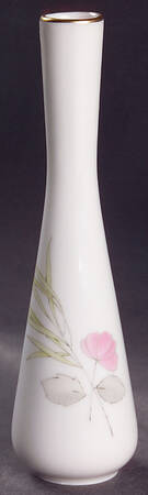 Parisian Spring White (Gold Trim) 6" Bud Vase