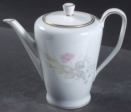 Parisian Spring White (Gold Trim) Small Coffee Pot & Lid