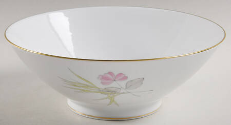 Parisian Spring White (Gold Trim) 8" Round Vegetable Bowl