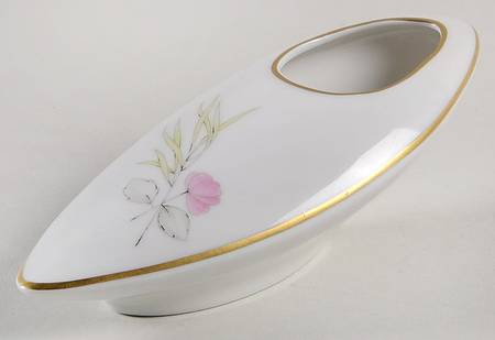Parisian Spring White (Gold Trim) Mini Bud Vase