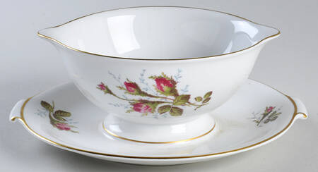 Petal Lane Gravy Boat with Attached Underplate