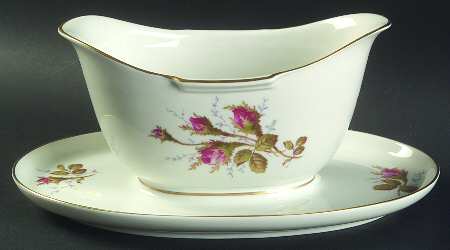 Petal Lane Gravy Boat with Attached Underplate